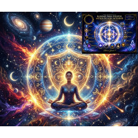 Curso Online de Mesa Radiónica de Blindaje para Eventos Astrológicos Intensos - Colección  Escudos de Luz Cósmica - Mesa 1 de 6